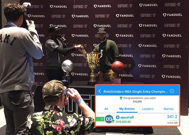 DraftDime user winnings screenshot 6