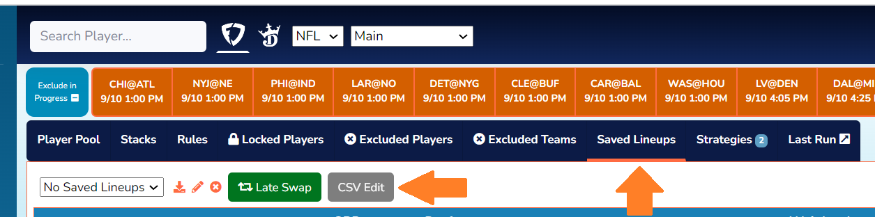 CSV Editing – DraftDime